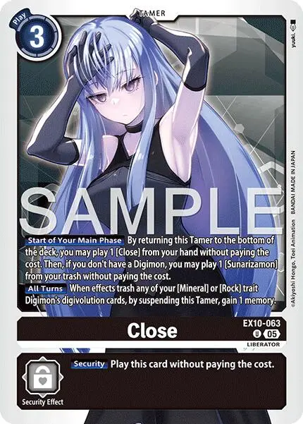 Close [Ex10-063] [Sinister Order] 1