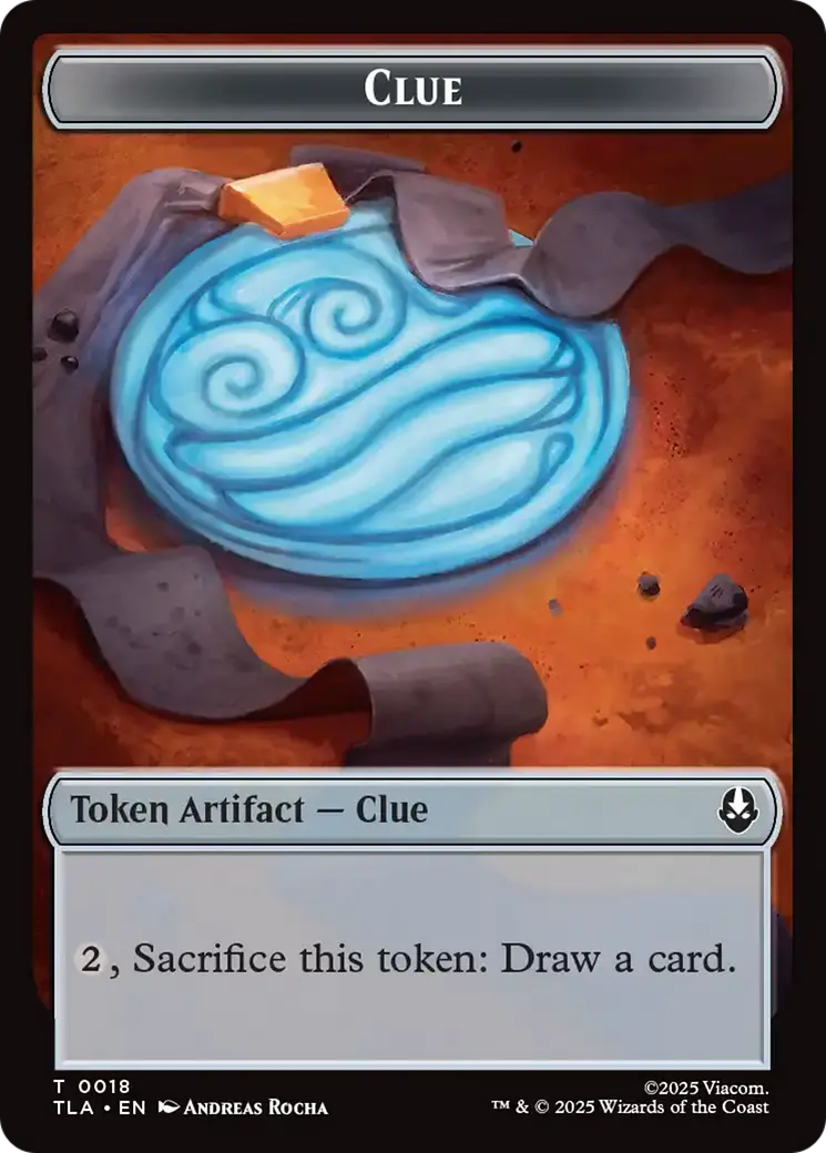 Clue (0018) // Food (0021) Double-Sided Tokens [Avatar: The Last Airbender Tokens] 1
