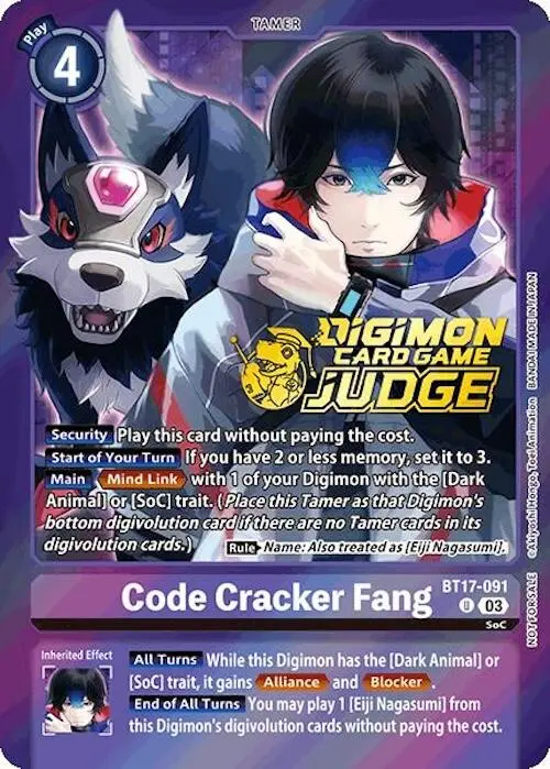 Code Cracker Fang [Bt17-091] (Judge Pack 6) [Secret Crisis] 1