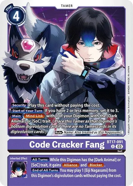 Code Cracker Fang [Bt17-091] [Secret Crisis] 1