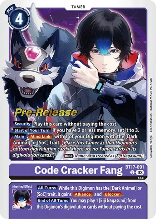 Code Cracker Fang [Bt17-091] [Secret Crisis Pre-Release Cards] 1