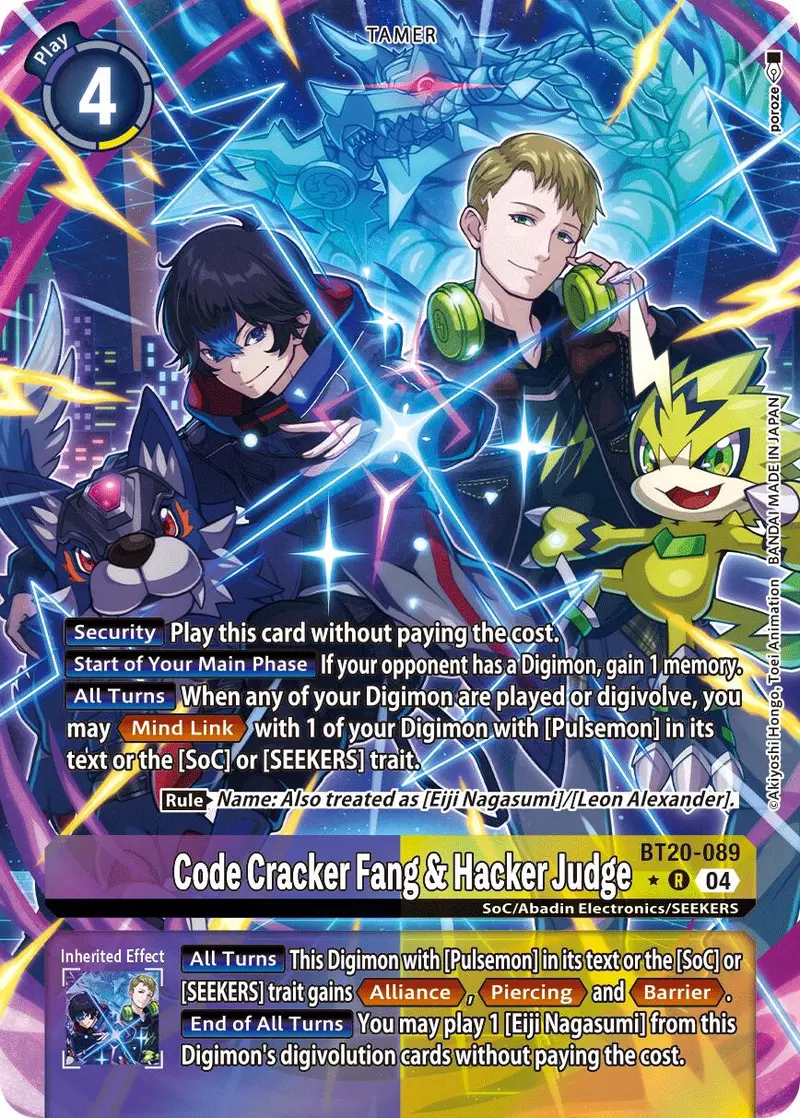 Code Cracker Fang & Hacker Judge [Bt20-089] (Alternate Art) [Release Special Booster Ver.2.5] 1