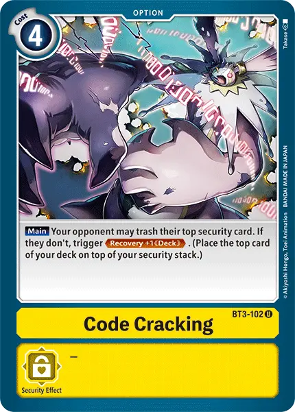 Code Cracking [Bt3-102] [Release Special Booster Ver.1.5] 1