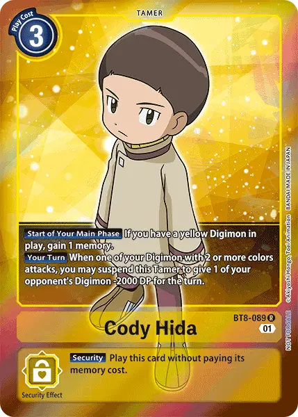 Cody Hida [Bt8-089] (Alternative Art - Box Topper) [New Awakening] 1