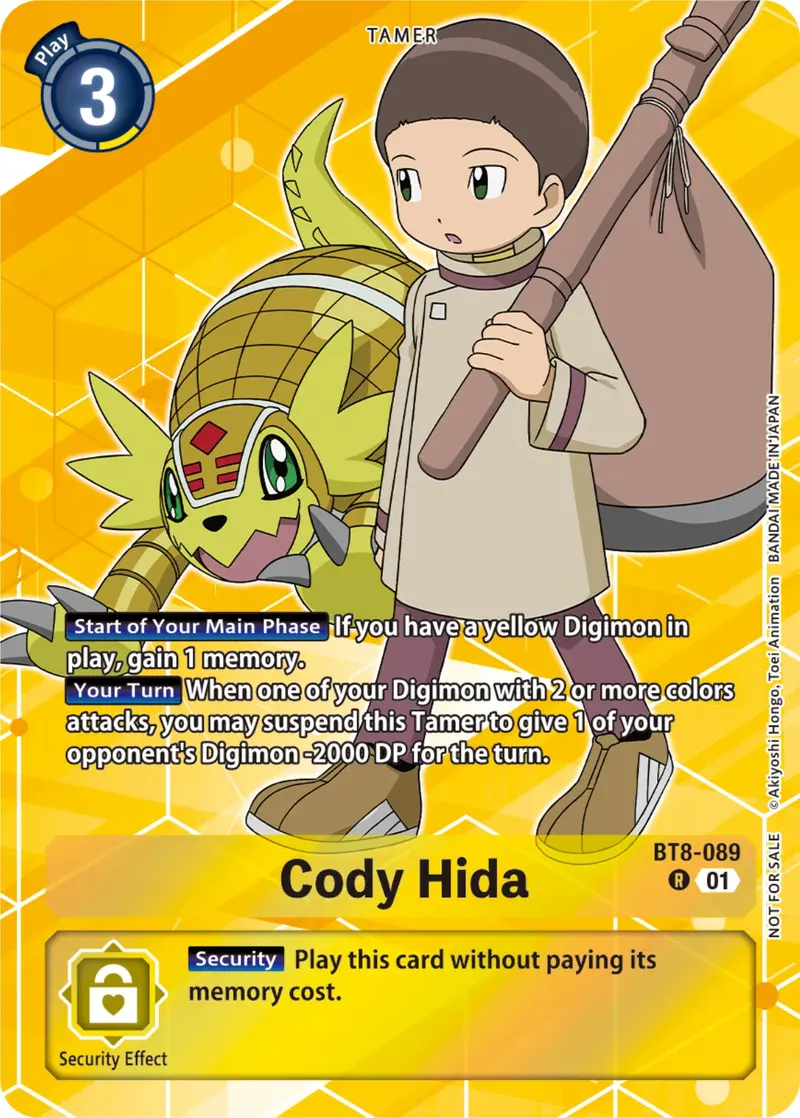 Cody Hida [Bt8-089] (Tamer Party Pack -The Beginning-) [New Awakening] 1