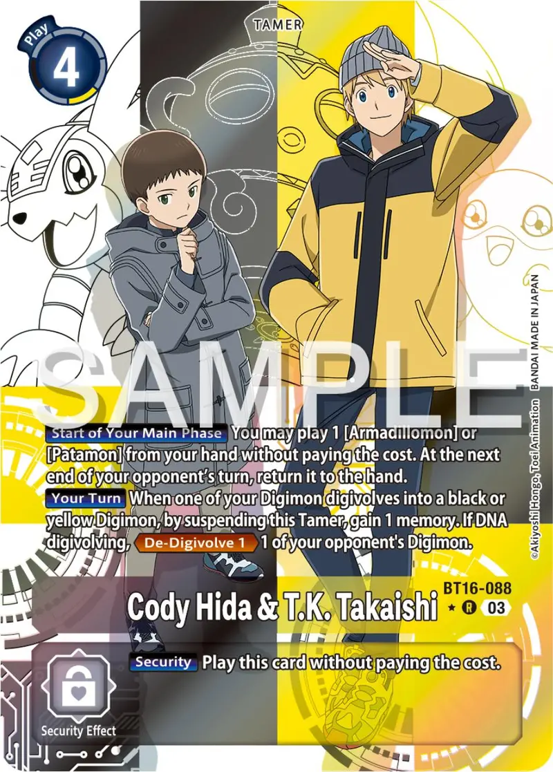 Cody Hida & T.K. Takaishi [Bt16-088] (Alternate Art) [Beginning Observer] 1