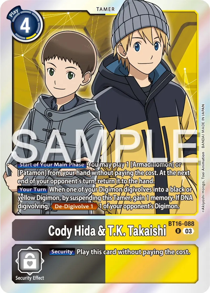Cody Hida & T.K. Takaishi [Bt16-088] [Beginning Observer] 1
