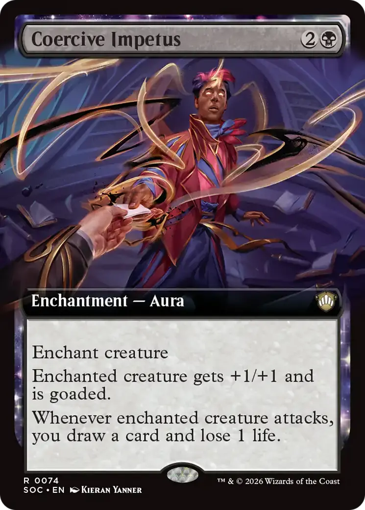 Coercive Impetus (Extended Art) [Secrets Of Strixhaven Commander] 1
