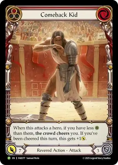 Comeback Kid (Red) [Fab377] (Promo)  Rainbow Foil 1