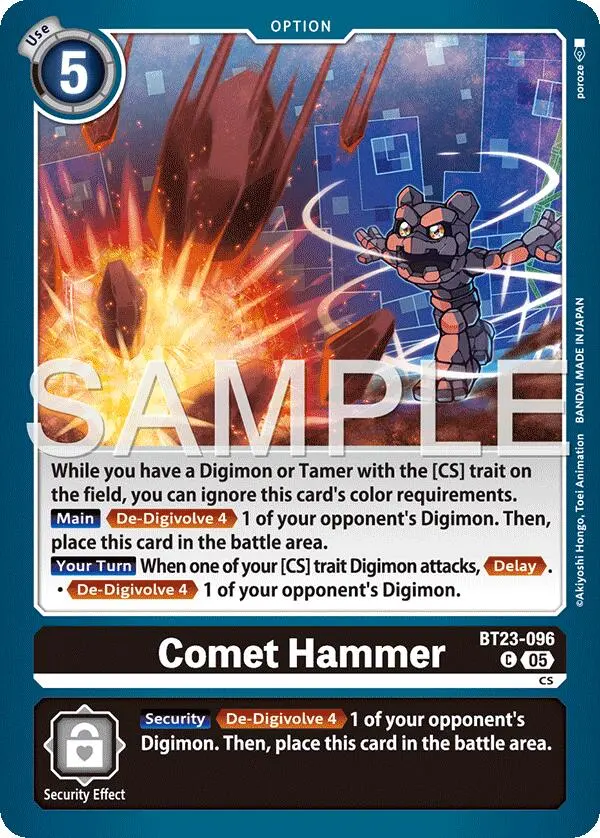 Comet Hammer [Bt23-096] [Hackers' Slumber] 1
