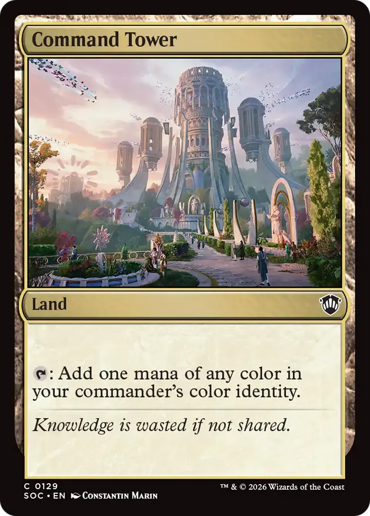 Command Tower [Secrets Of Strixhaven Commander] 1