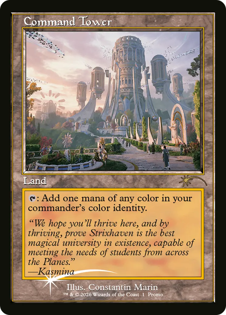 Command Tower (Strixhaven: Omens Of Chaos) [Media Promos] 1
