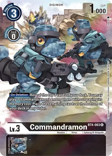 Commandramon [Bt4-063] (Alternate Art) [Dimensional Phase] 1