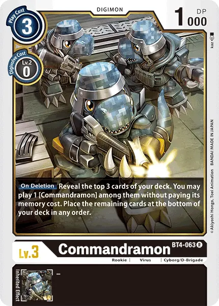 Commandramon [Bt4-063] [Great Legend] 1