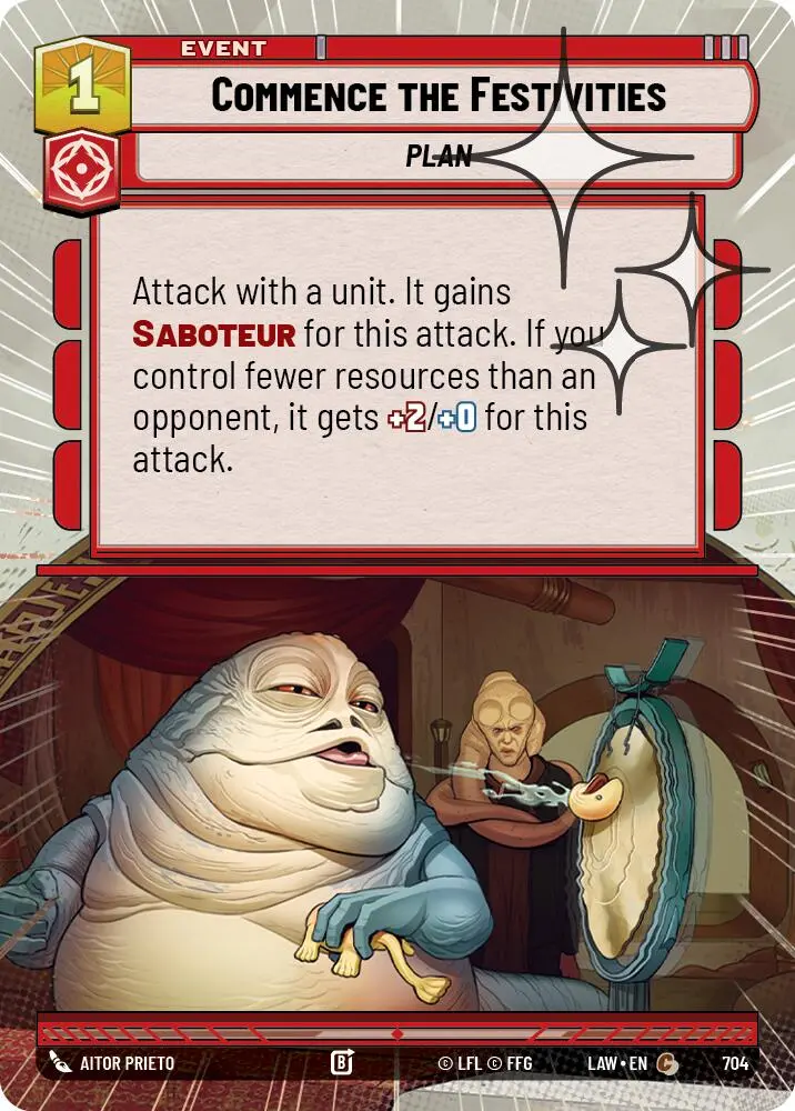 Commence The Festivities (704) (Hyperspace Foil) (704) [A Lawless Time] 1