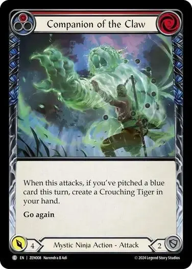 Companion Of The Claw (Red) [Zen008] (Part The Mistveil Zen Blitz Deck) 1