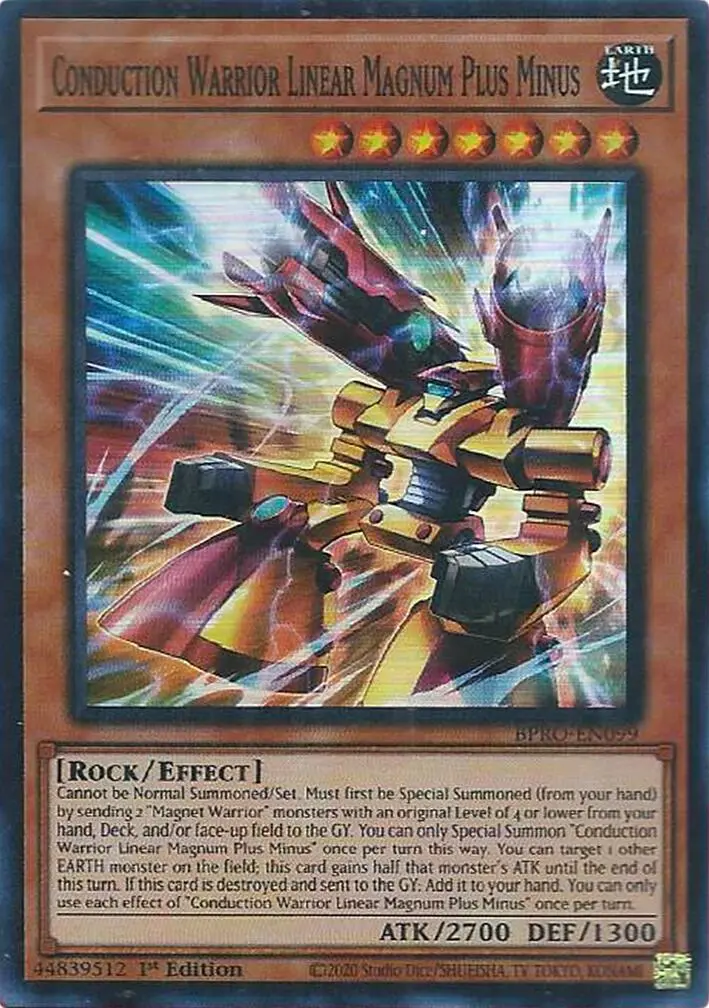 Conduction Warrior Linear Magnum Plus Minus [Bpro-En099] Super Rare 1