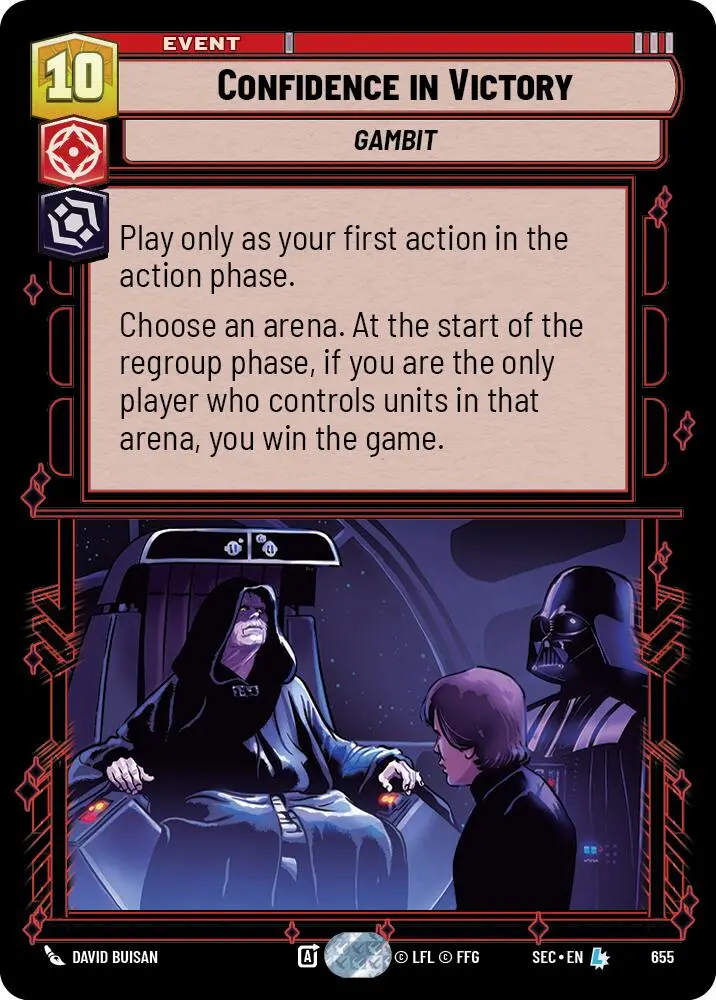 Confidence In Victory (655) (Foil) (655) [Secrets Of Power] 1
