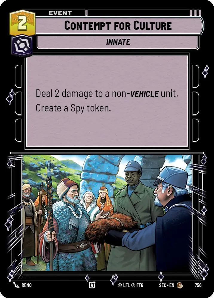 Contempt For Culture (756) (Foil) (756) [Secrets Of Power] 1