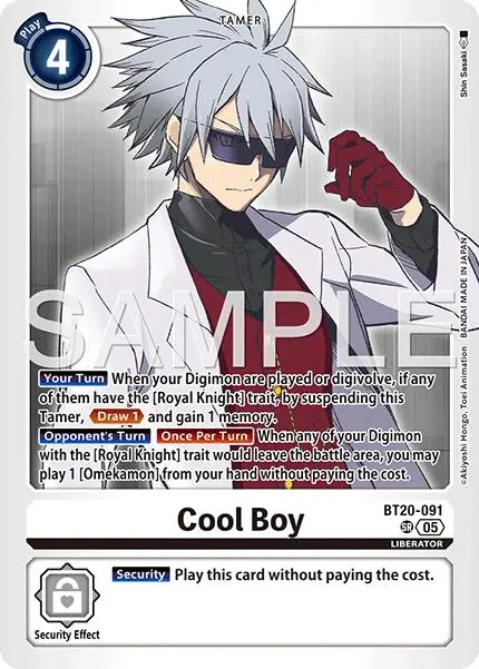 Cool Boy [Bt20-091] (Reprint) [Advanced Booster Digimon Generation] 1