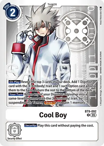 Cool Boy [Bt9-092] (Reprint) [Advanced Booster Digimon Generation] 1