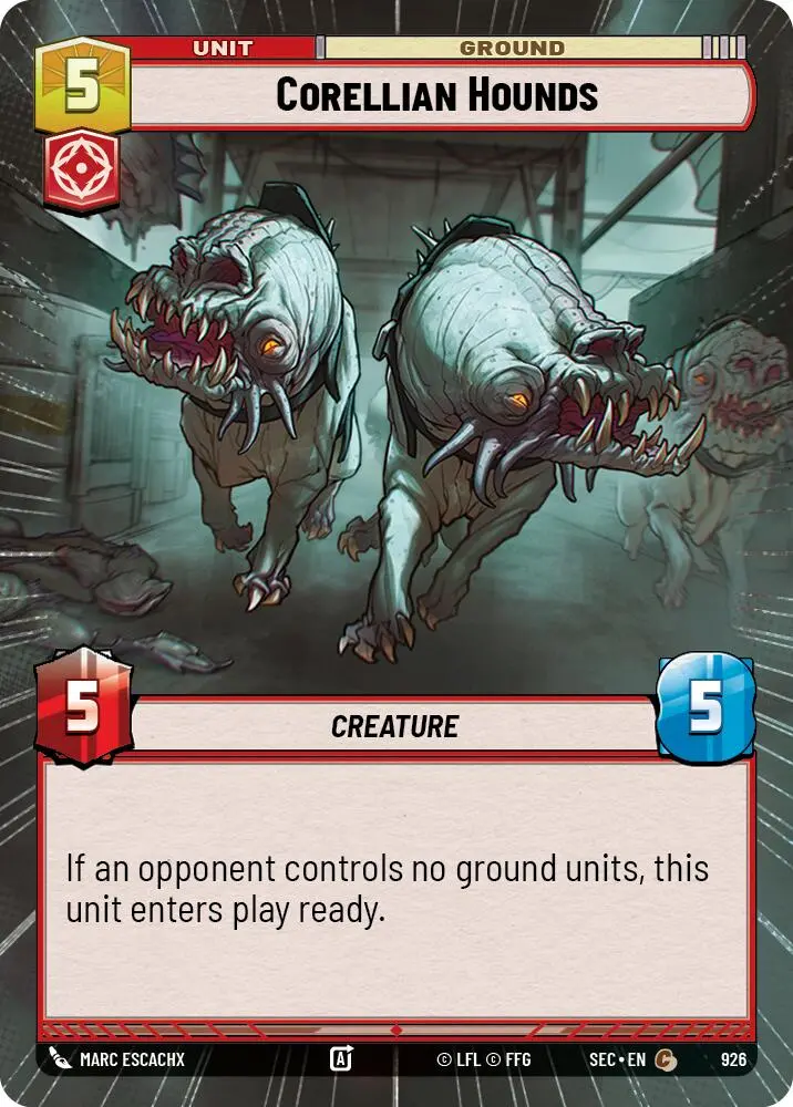 Corellian Hounds (926) (Hyperspace Foil) (926) [Secrets Of Power] 1