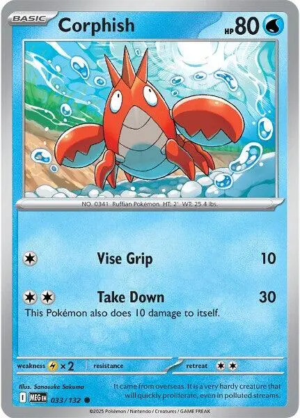 Corphish (033/132) [Mega Evolution: Base Set] 1