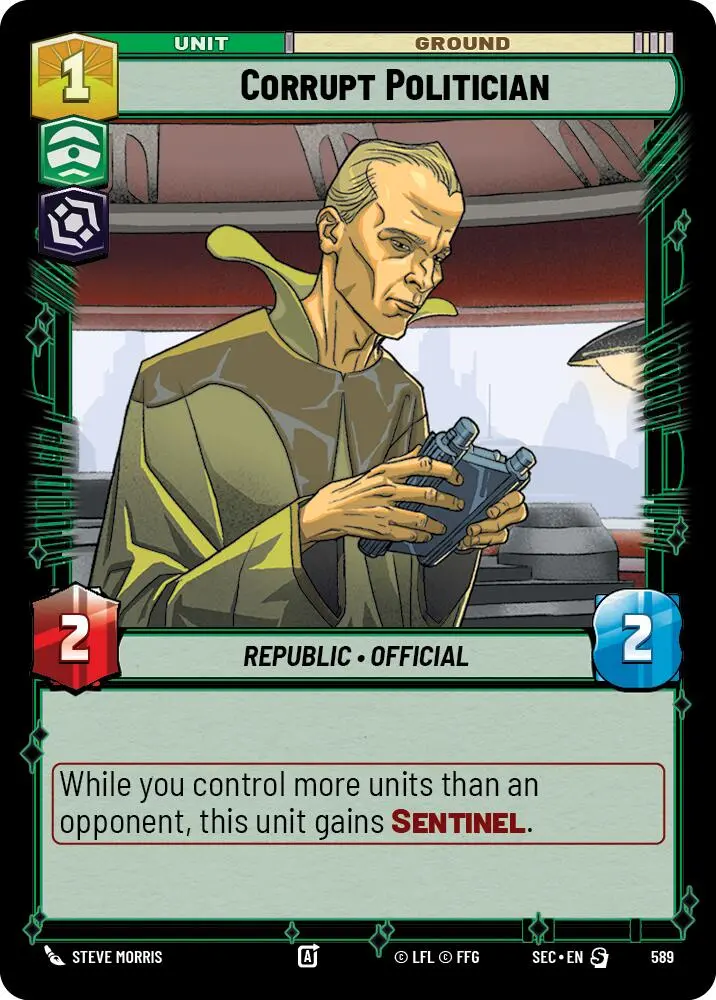 Corrupt Politician (589) (Foil) (589) [Secrets Of Power] 1