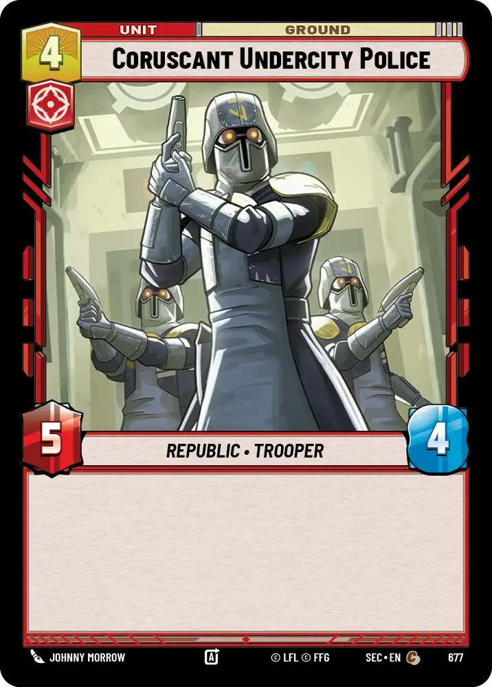 Coruscant Undercity Police (677) (Foil) (677) [Secrets Of Power] 1