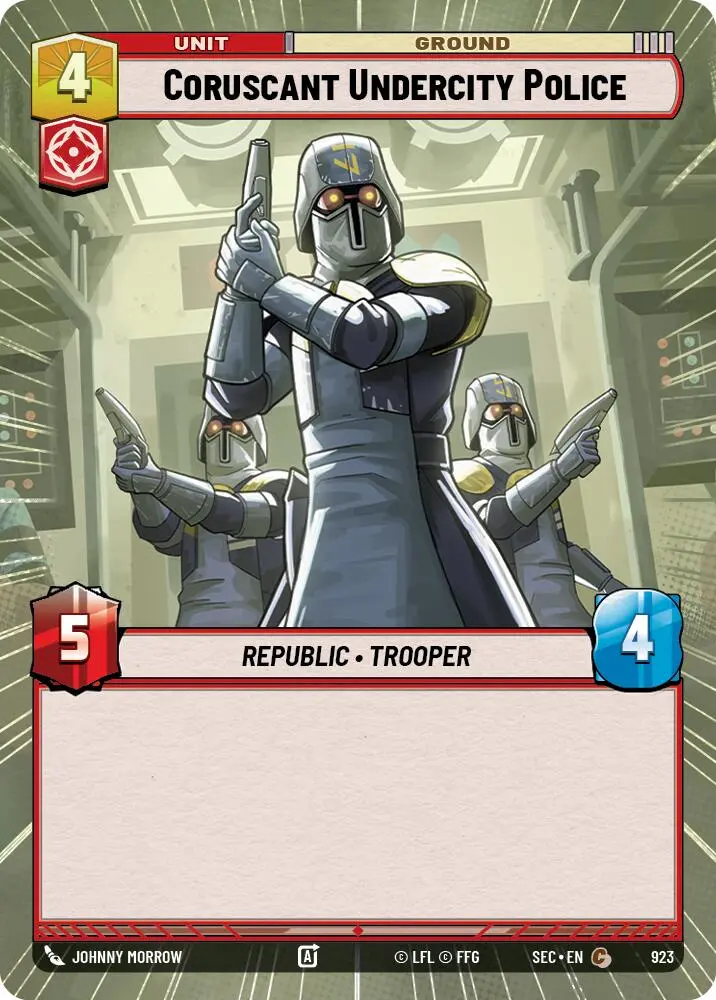 Coruscant Undercity Police (923) (Hyperspace Foil) (923) [Secrets Of Power] 1