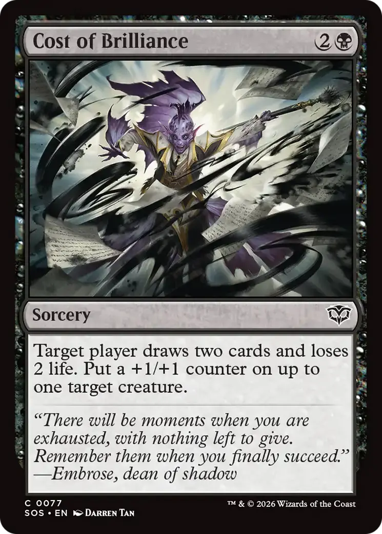 Cost Of Brilliance [Secrets Of Strixhaven] 1