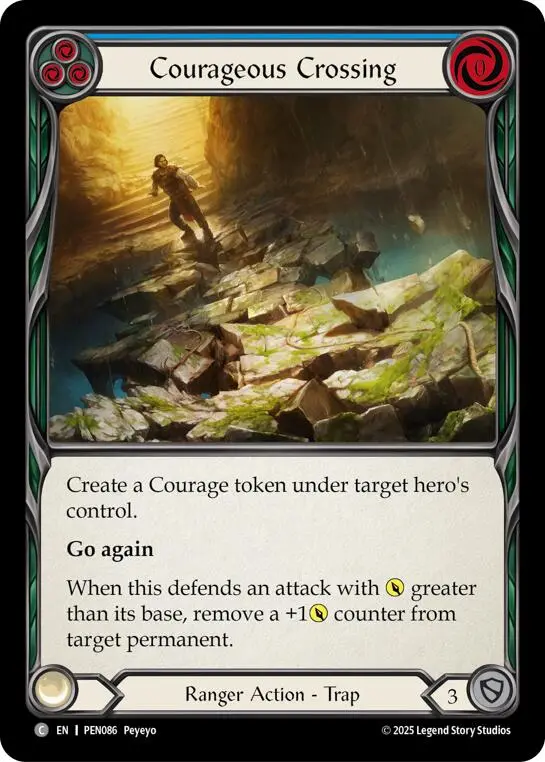 Courageous Crossing (Blue) (Regular) [Pen086] (Compendium Of Rathe) 1