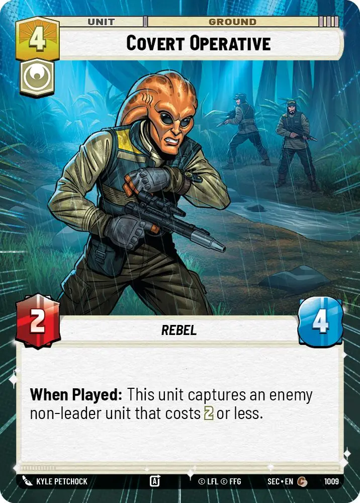 Covert Operative (1009) (Hyperspace Foil) (1009) [Secrets Of Power] 1