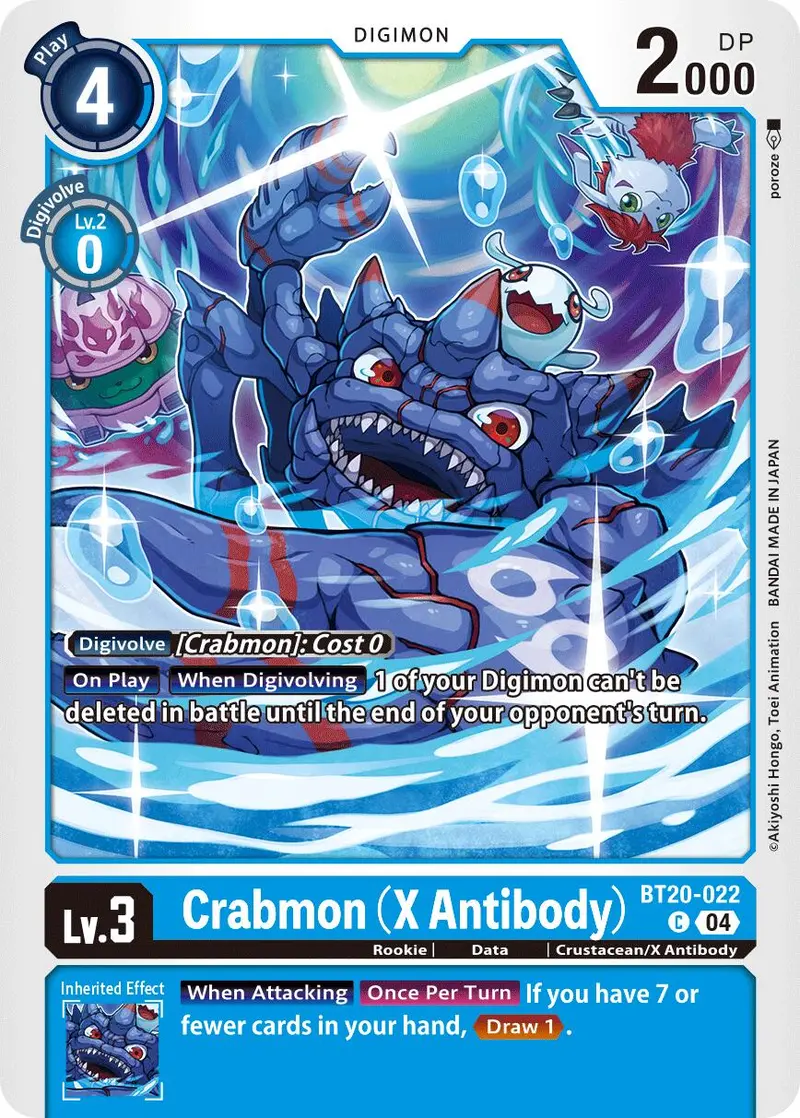 Crabmon [Bt20-022] (X Antibody) [Release Special Booster Ver.2.5] 1