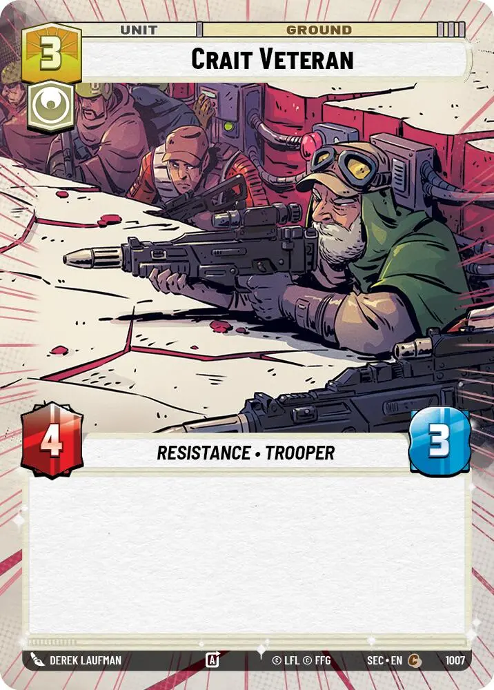 Crait Veteran (1007) (Hyperspace Foil) (1007) [Secrets Of Power] 1