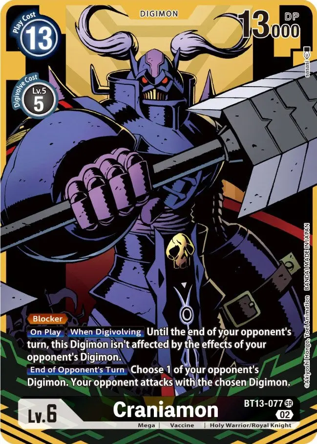 Craniamon [Bt13-077] (Alternate Art) [Versus Royal Knights Booster] 1