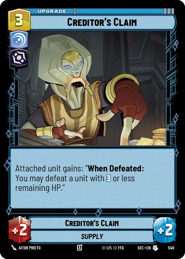 Creditor's Claim (549) (Foil) (549) [Secrets Of Power] 1