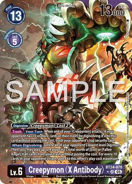 Creepymon [Bt24-078] (X Antibody) (Alternate Art) [Time Stranger] 1