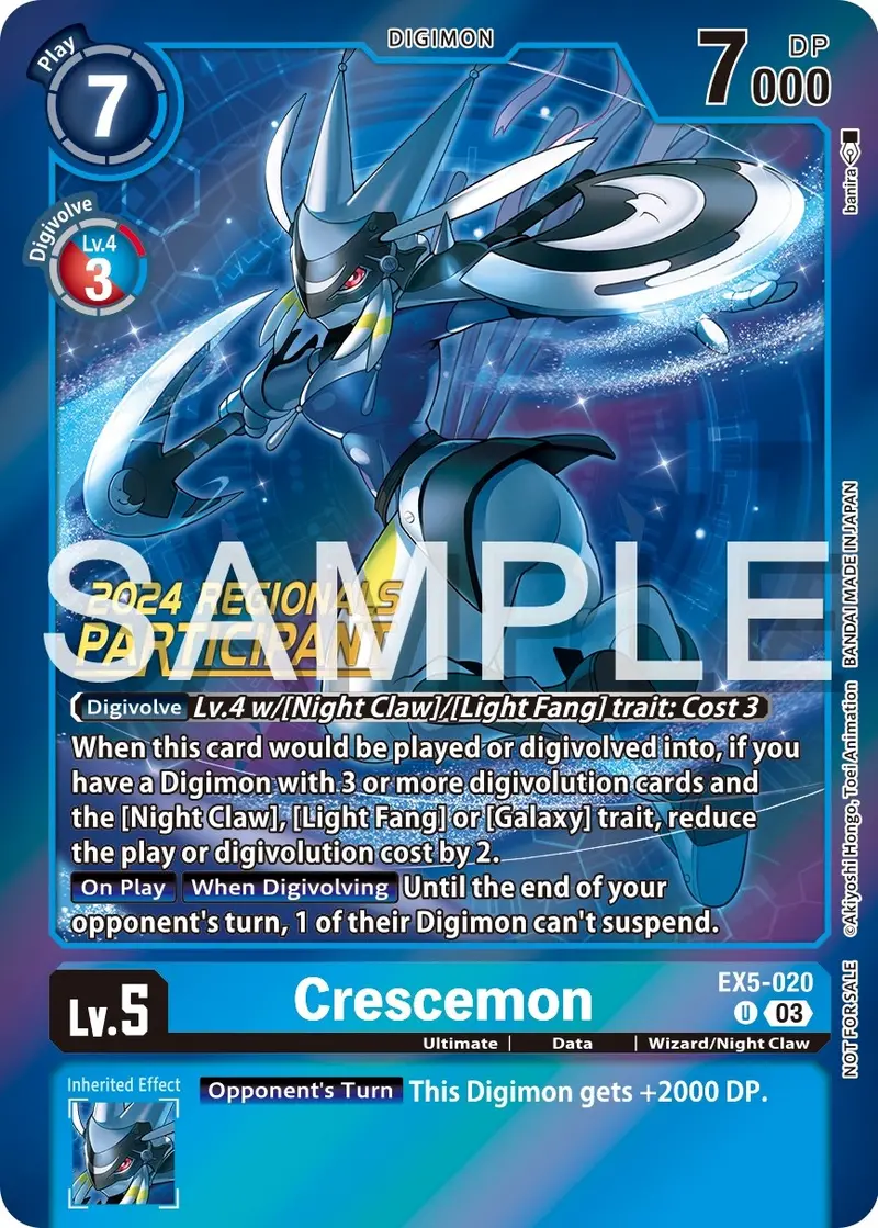 Crescemon [Ex5-020] (2024 Regionals Participant) [Animal Colosseum Promos] 1