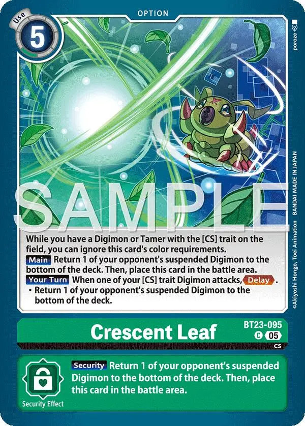 Crescent Leaf [Bt23-095] [Hackers' Slumber] 1