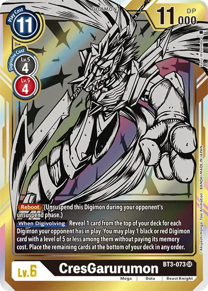 Cresgarurumon [Bt3-073] (Alternate Art) [Release Special Booster Ver.1.5] 1