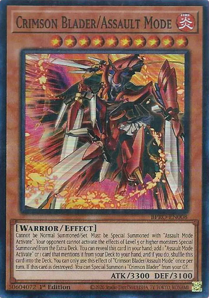 Crimson Blader/Assault Mode [Bpro-En008] Super Rare 1