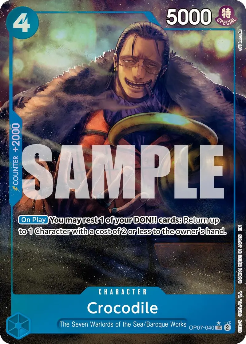 Crocodile (Op07-040) (Alternate Art) [Premium Booster -The Best- Vol. 2] 1