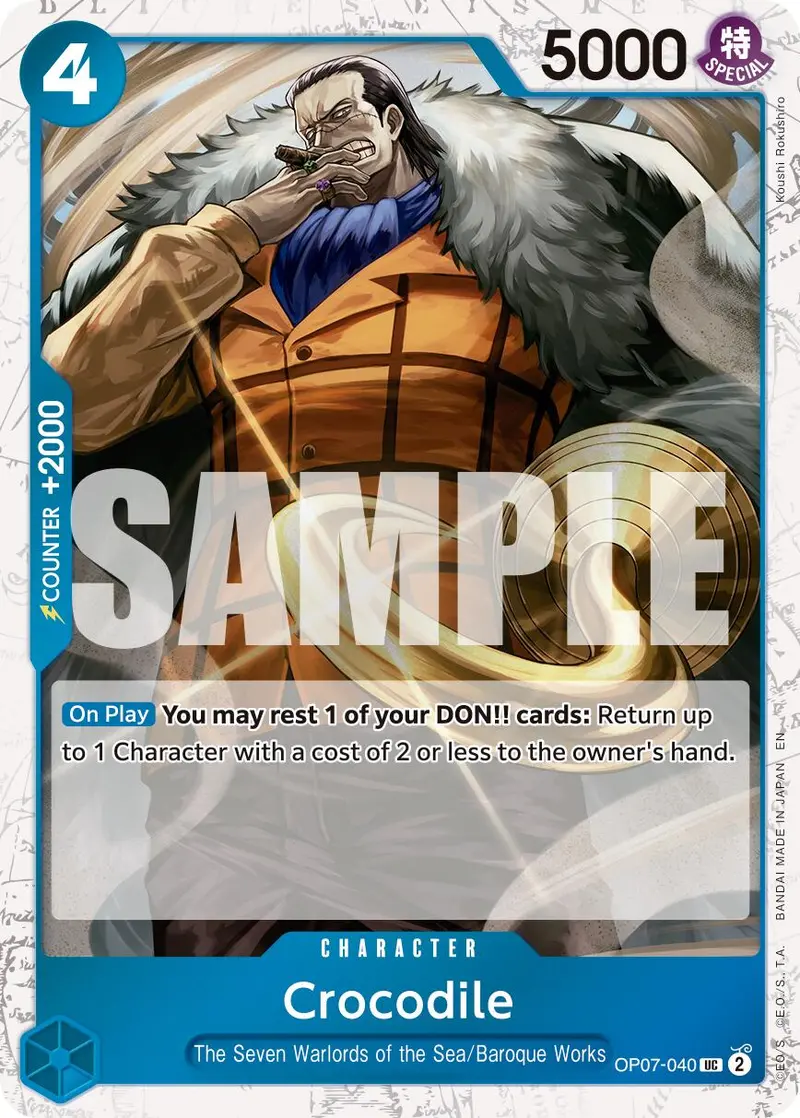Crocodile (Op07-040) (Pirate Foil) [Premium Booster -The Best- Vol. 2] 1