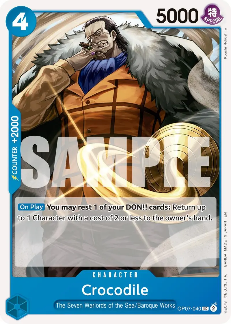 Crocodile (Op07-040) (Reprint) [Premium Booster -The Best- Vol. 2] 1