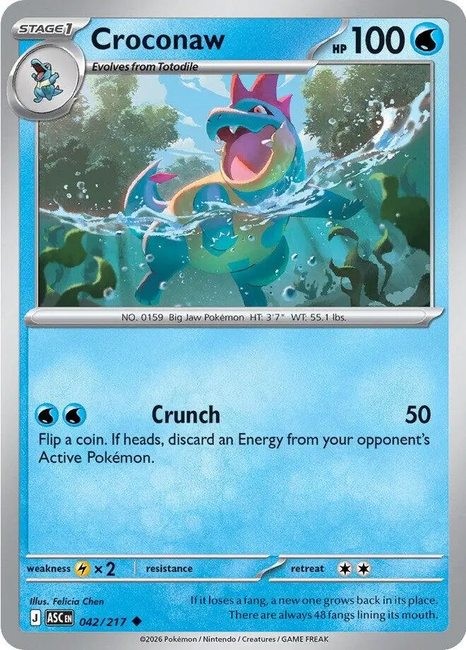 Croconaw (042/217) [Mega Evolution: Ascended Heroes] 1