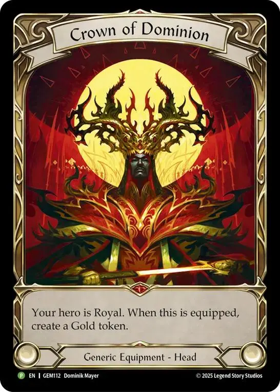 Crown Of Dominion (Golden) [Gem112] (Gem Pack 4)  Rainbow Foil 1