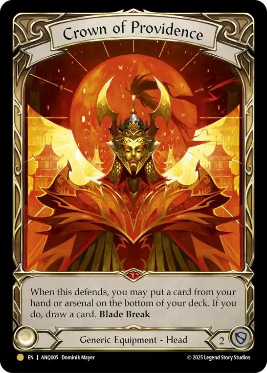 Crown Of Providence [Anq005] (Compendium Of Rathe - Antiquity Pack)  Rainbow Foil 1