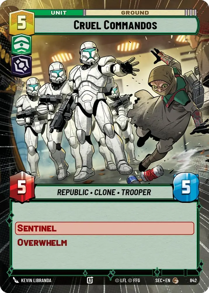 Cruel Commandos (842) (Hyperspace Foil) (842) [Secrets Of Power] 1