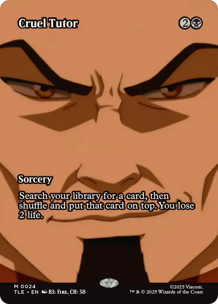 Cruel Tutor (Borderless) [Avatar: The Last Airbender: Eternal-Legal] 1